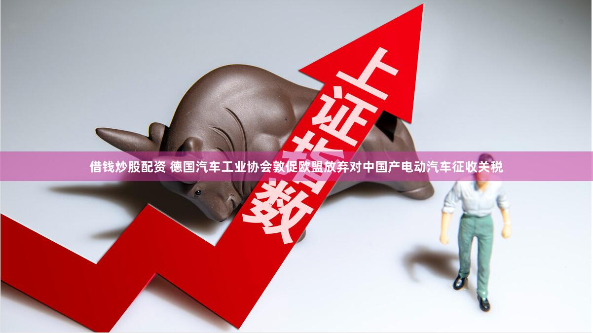 借钱炒股配资 德国汽车工业协会敦促欧盟放弃对中国产电动汽车征收关税