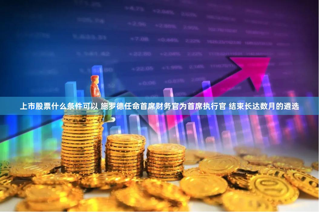 上市股票什么条件可以 施罗德任命首席财务官为首席执行官 结束长达数月的遴选
