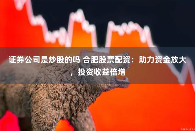 证券公司是炒股的吗 合肥股票配资：助力资金放大，投资收益倍增
